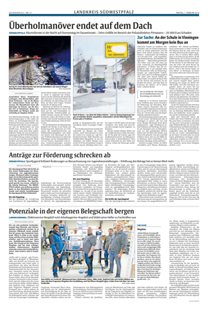 Elektro Bergdoll in der Pirmasenser Zeitung